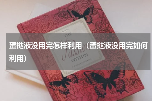 蛋挞液没用完怎样利用（蛋挞液没用完如何利用）