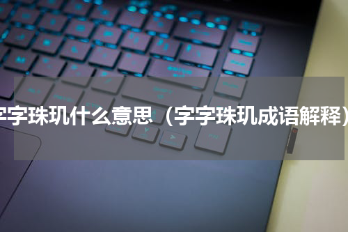 字字珠玑什么意思（字字珠玑成语解释）