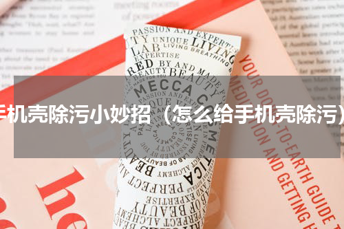 手机壳除污小妙招（怎么给手机壳除污）