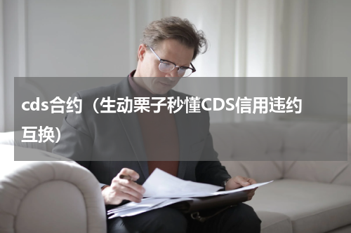 cds合约（生动栗子秒懂CDS信用违约互换）