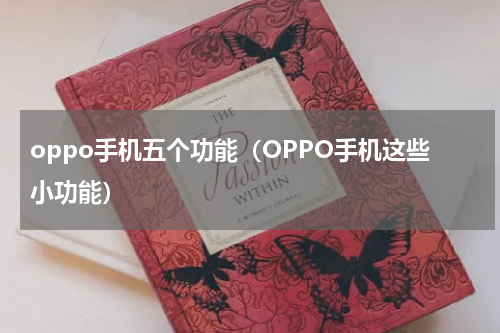oppo手机五个功能（OPPO手机这些小功能）