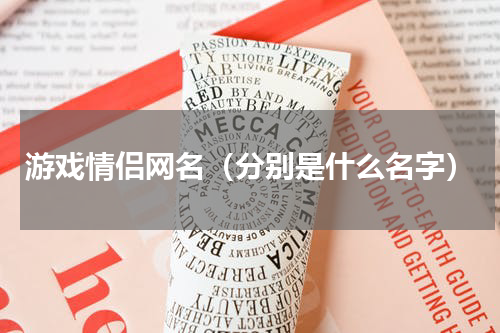 游戏情侣网名（分别是什么名字）
