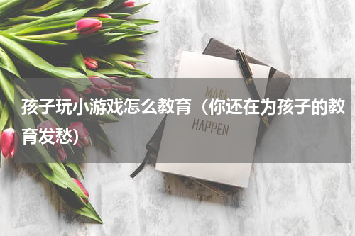 孩子玩小游戏怎么教育（你还在为孩子的教育发愁）