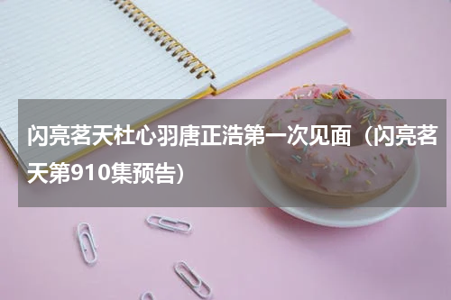 闪亮茗天杜心羽唐正浩第一次见面（闪亮茗天第910集预告）
