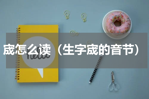 宬怎么读（生字宬的音节）