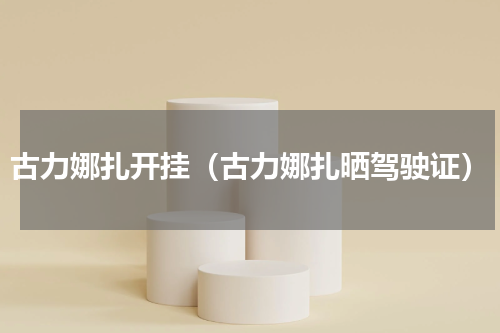 古力娜扎开挂（古力娜扎晒驾驶证）