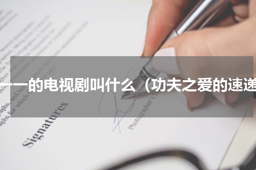 杨一一的电视剧叫什么（功夫之爱的速递）
