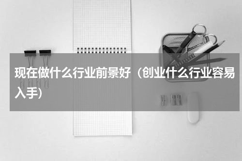 现在做什么行业前景好（创业什么行业容易入手）