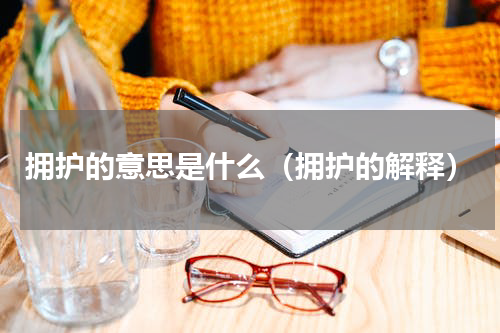拥护的意思是什么（拥护的解释）