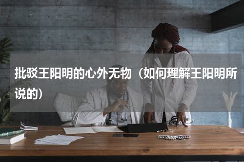 批驳王阳明的心外无物（如何理解王阳明所说的）