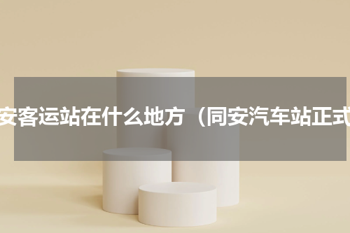 同安客运站在什么地方（同安汽车站正式）