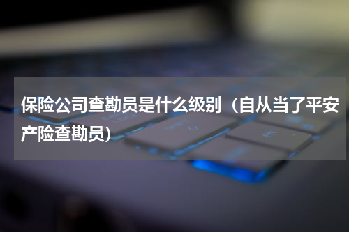 保险公司查勘员是什么级别（自从当了平安产险查勘员）