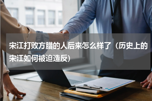 宋江打败方腊的人后来怎么样了（历史上的宋江如何被迫造反）