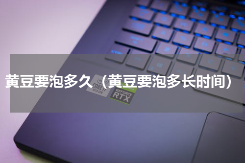 黄豆要泡多久（黄豆要泡多长时间）