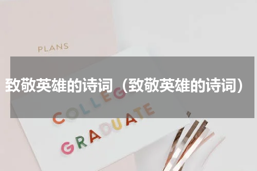 致敬英雄的诗词（致敬英雄的诗词）