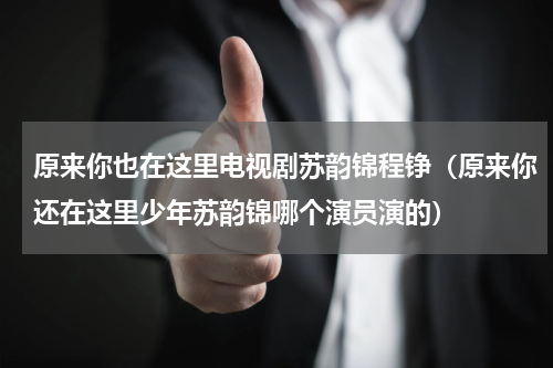 原来你也在这里电视剧苏韵锦程铮（原来你还在这里少年苏韵锦哪个演员演的）