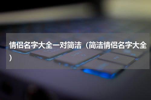 情侣名字大全一对简洁（简洁情侣名字大全）