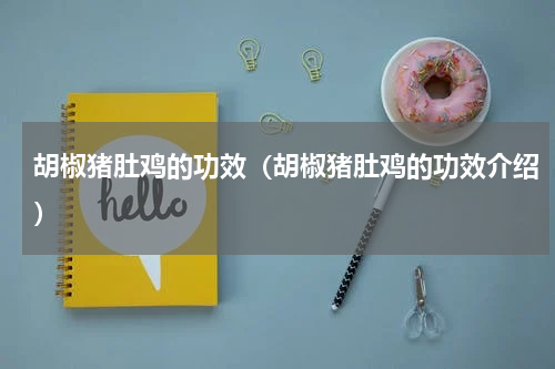 胡椒猪肚鸡的功效（胡椒猪肚鸡的功效介绍）