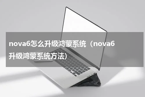 nova6怎么升级鸿蒙系统（nova6升级鸿蒙系统方法）