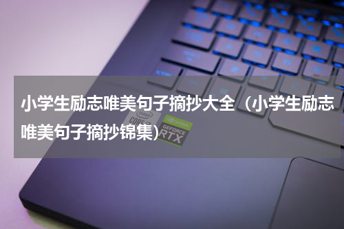 小学生励志唯美句子摘抄大全（小学生励志唯美句子摘抄锦集）
