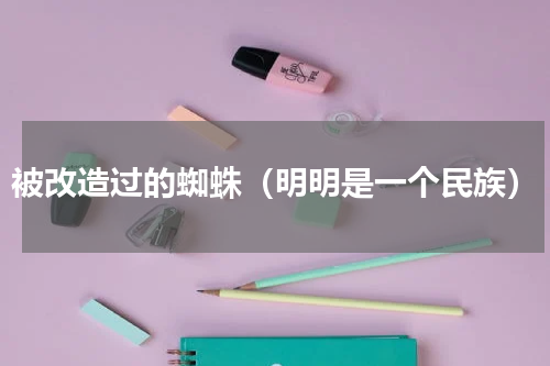 被改造过的蜘蛛（明明是一个民族）