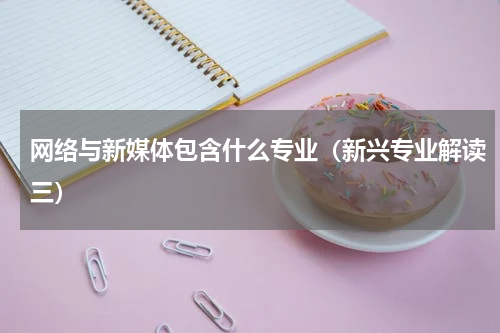 网络与新媒体包含什么专业（新兴专业解读三）