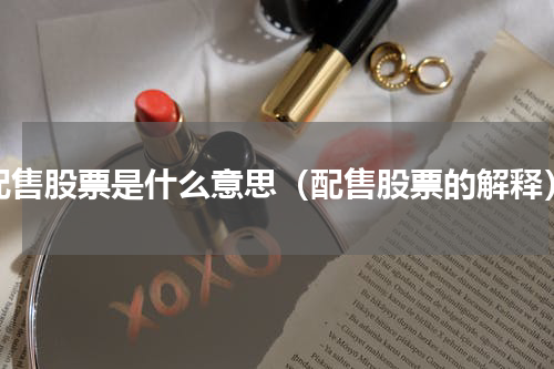 配售股票是什么意思（配售股票的解释）