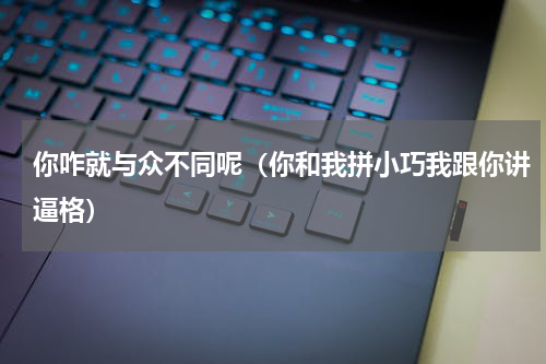 你咋就与众不同呢（你和我拼小巧我跟你讲逼格）