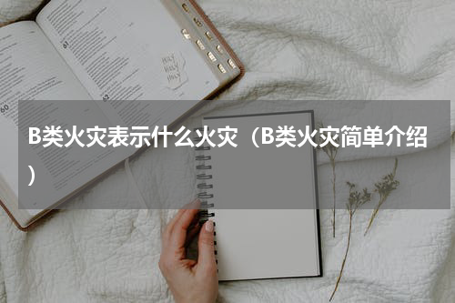 B类火灾表示什么火灾（B类火灾简单介绍）