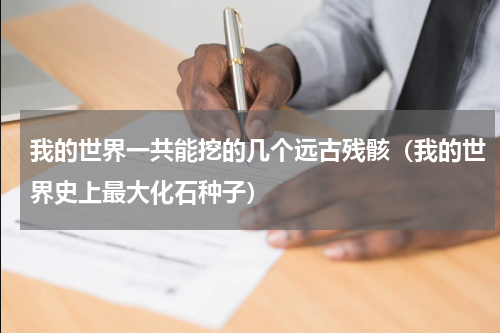 我的世界一共能挖的几个远古残骸（我的世界史上最大化石种子）