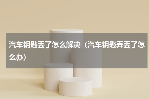 汽车钥匙丢了怎么解决（汽车钥匙弄丢了怎么办）