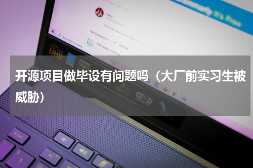 开源项目做毕设有问题吗（大厂前实习生被威胁）