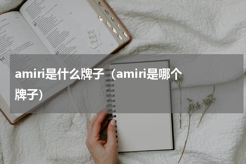 amiri是什么牌子（amiri是哪个牌子）