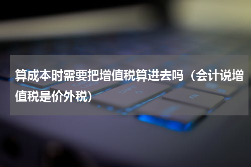 算成本时需要把增值税算进去吗（会计说增值税是价外税）