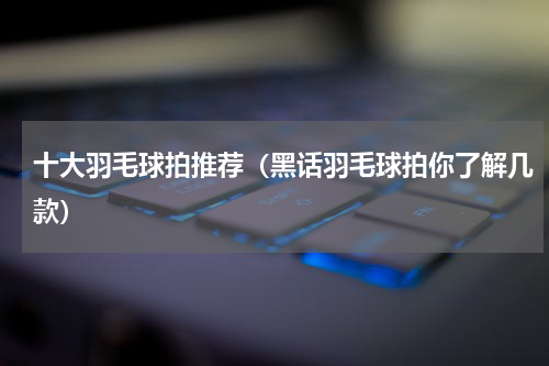 十大羽毛球拍推荐（黑话羽毛球拍你了解几款）