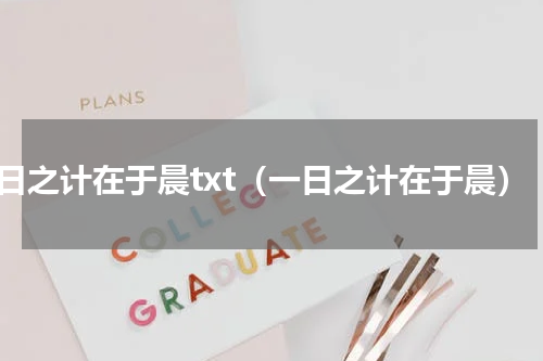 一日之计在于晨txt（一日之计在于晨）