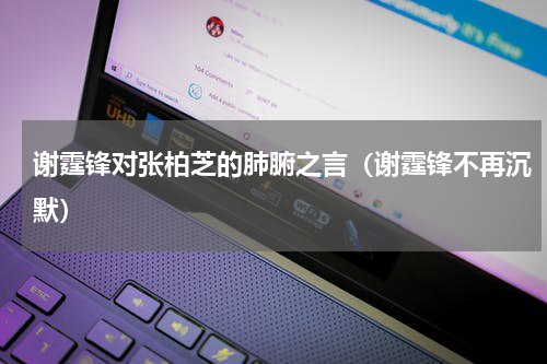 谢霆锋对张柏芝的肺腑之言（谢霆锋不再沉默）