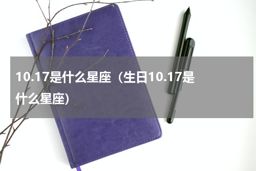 10.17是什么星座（生日10.17是什么星座）