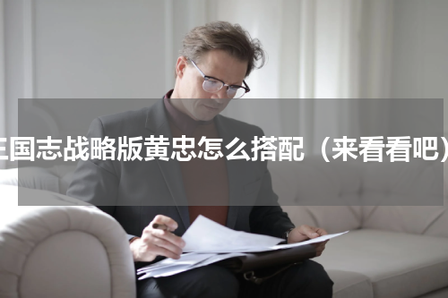 三国志战略版黄忠怎么搭配（来看看吧）