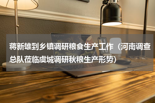蒋新雄到乡镇调研粮食生产工作（河南调查总队莅临虞城调研秋粮生产形势）