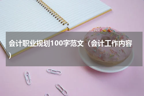 会计职业规划100字范文（会计工作内容）