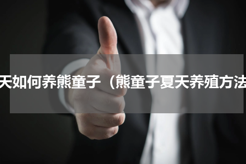 夏天如何养熊童子（熊童子夏天养殖方法）