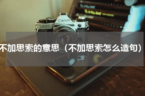不加思索的意思（不加思索怎么造句）