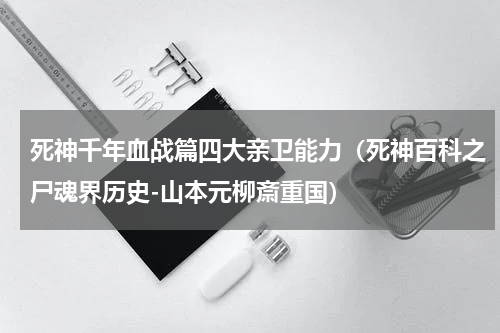 死神千年血战篇四大亲卫能力（死神百科之尸魂界历史-山本元柳斎重国）
