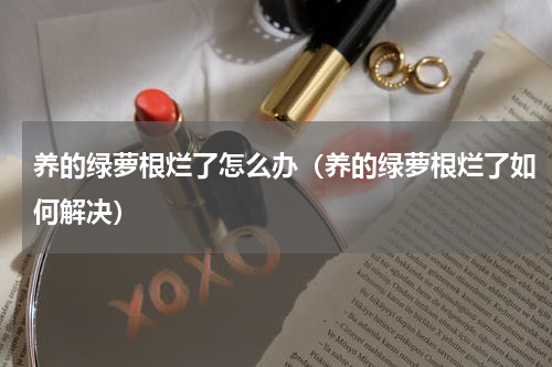 养的绿萝根烂了怎么办（养的绿萝根烂了如何解决）