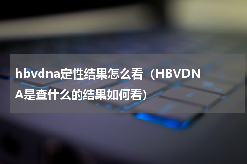 hbvdna定性结果怎么看（HBVDNA是查什么的结果如何看）