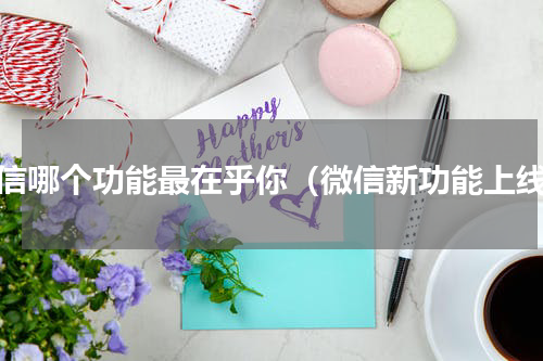 微信哪个功能最在乎你（微信新功能上线）