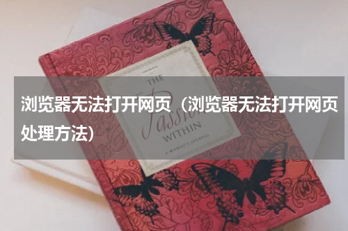 浏览器无法打开网页（浏览器无法打开网页处理方法）
