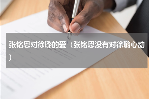 张铭恩对徐璐的爱（张铭恩没有对徐璐心动）