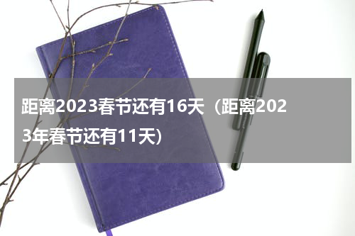 距离2023春节还有16天（距离2023年春节还有11天）